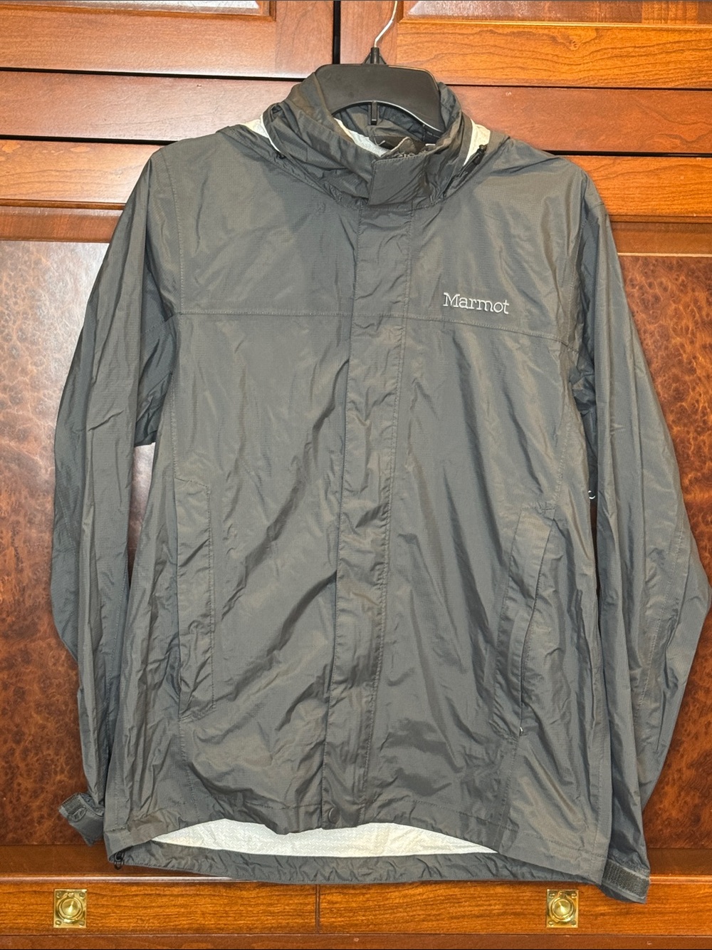 Marmot Men's S Dark Gray Packable Raincoat